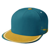 Custom Green Yellow Jacksonville Hat Sport Design Cap Stitched Adjustable Personalized PR067B-D020261-16
